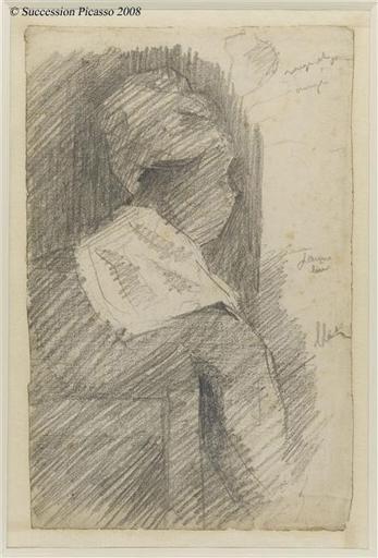 Female from back (black woman), 1880 - 1881 - Georges Seurat