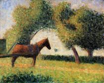 Horse and cart - Жорж Сера