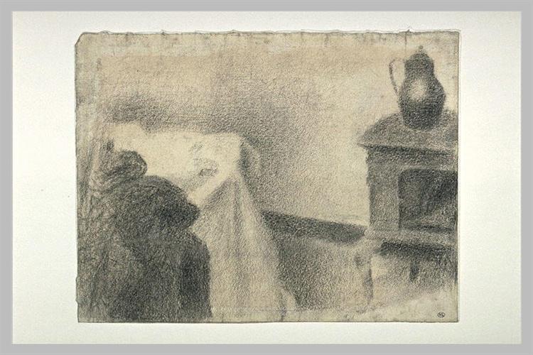 Part of the studio, 1887 - Georges Pierre Seurat