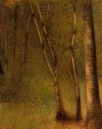Sous-bois à Pontaubert - Georges Seurat