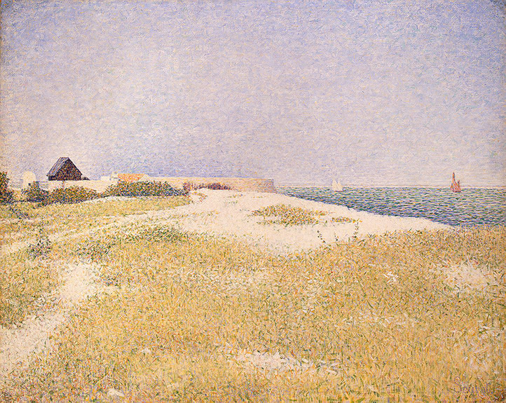Вид на Форт-Самсон, 1885 - Жорж Сёра