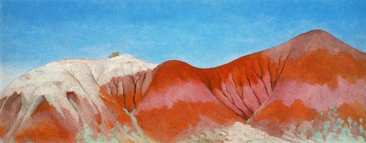 Series near abiquiu, New Mexico - Hills to the left - Georgia O’Keeffe