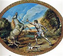 Castor and his horse - Giorgio de Chirico
