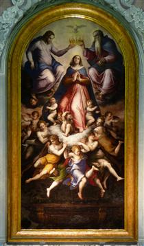 Couronnement de la Vierge - Giorgio Vasari
