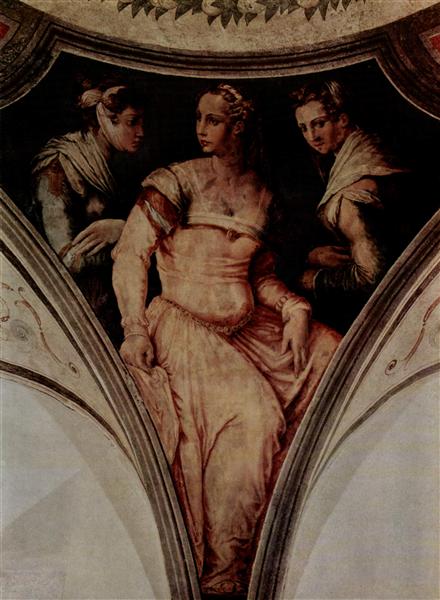 Portrait of Nicolosa Bacci and the a noblewoman from Arezzo, 1535 - 1540 - Джорджо Вазари