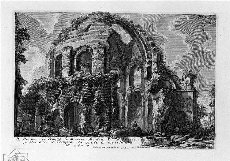 The Roman antiquities, t. 1, Plate XVI. Temple of Minerva Medica., 1756 - Giovanni Battista Piranesi