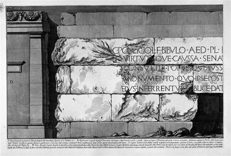 The Roman antiquities, t. 2, Plate V, 1756 - 皮拉奈奇