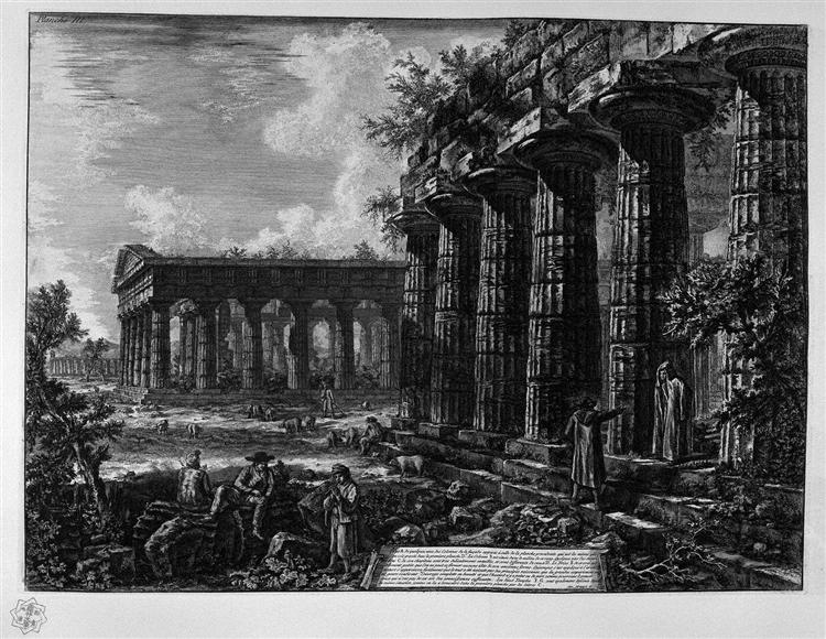 View of some columns of the facade opposite to that of the preceding table - Джованні Баттіста Піранезі