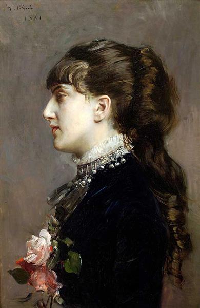 Madame Leclanche, 1881 - 乔瓦尼·波尔蒂尼