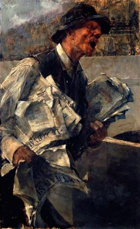 Newspaperman in Paris (The newspaper) - Giovanni Boldini