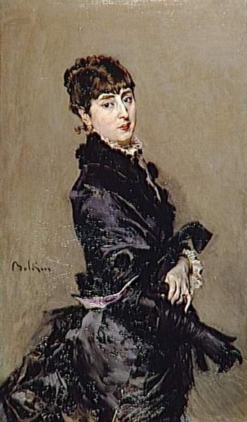Portrait de Cecilia de Madrazo Fortuny, 1882 - 乔瓦尼·波尔蒂尼