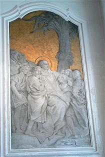 Jesus and the children - Giovanni Domenico Tiepolo