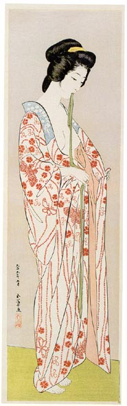Beauty in Long Undergarment, 1920 - Гоё Хасигути