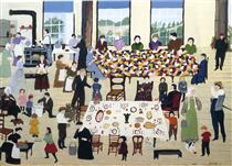 The Quilting Bee - Grandma Moses