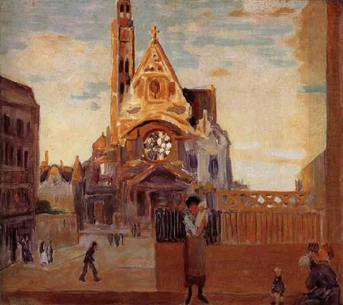 St. Etienne du Mont (Church of St. Genevieve), 1920 - Грант Вуд