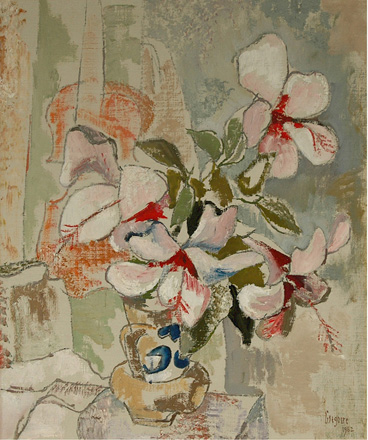 Still life with hibiscus, 1962 - Gregoire Boonzaier