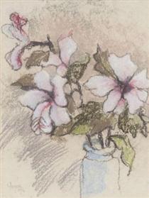 Still life with hibiscus - Gregoire Boonzaier