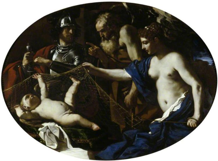 An Allegory with Venus, Mars, Cupid and Time 1626, c.1624 - c.1626 - Giovanni Francesco Barbieri