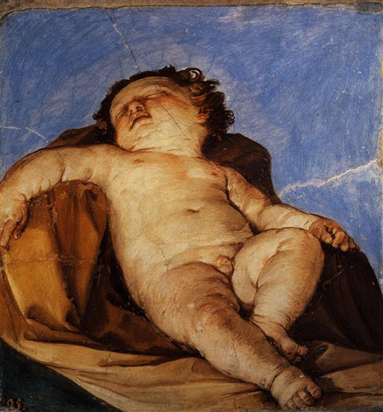 Cherub sleeps, 1627 - Гвидо Рени