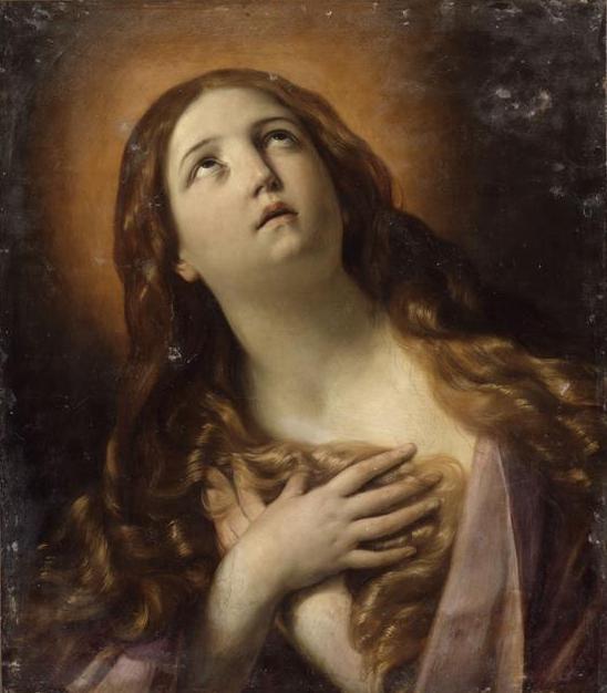 Mary Magdalene in ecstasy at the foot of the cross, c.1628 - 1629