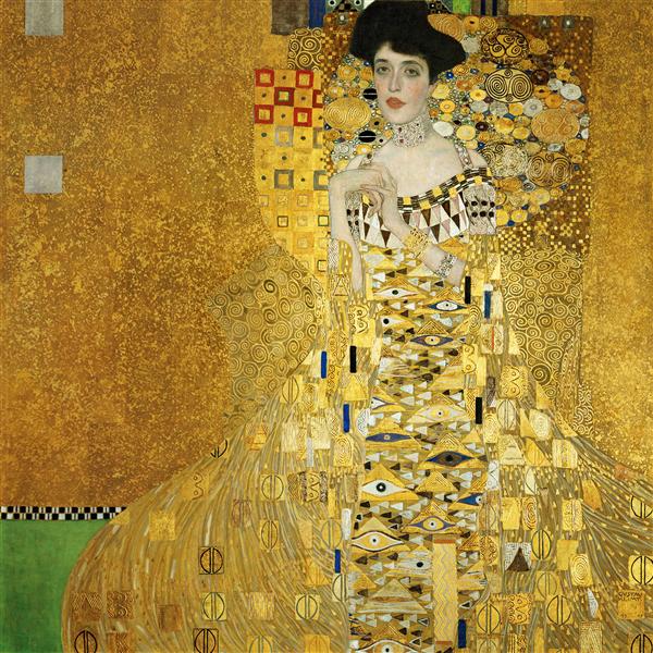 Gustav Klimt Portrait of Adele Bloch-Bauer civière-image de l'écran classique