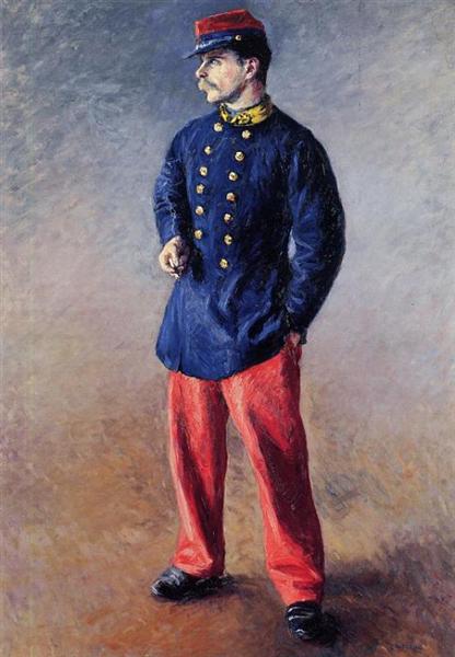 A Soldier, c.1881 - Gustave Caillebotte