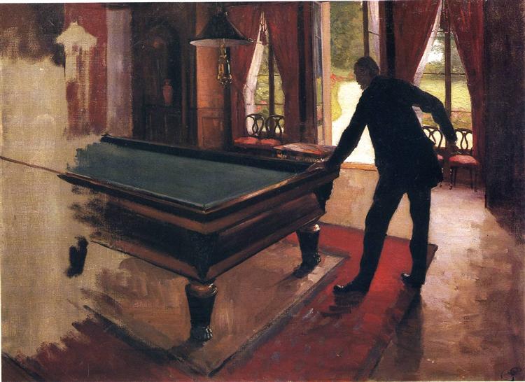 Billiards, c.1875 - 古斯塔夫·卡耶博特