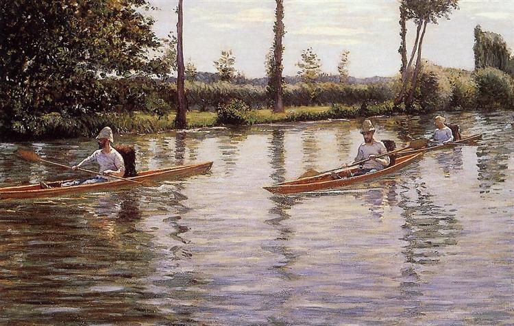The Canoe, 1877 - 古斯塔夫·卡耶博特