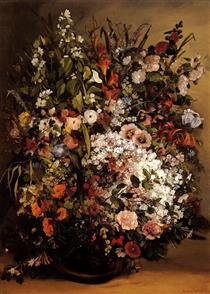 Bouquet of Flowers - Gustave Courbet