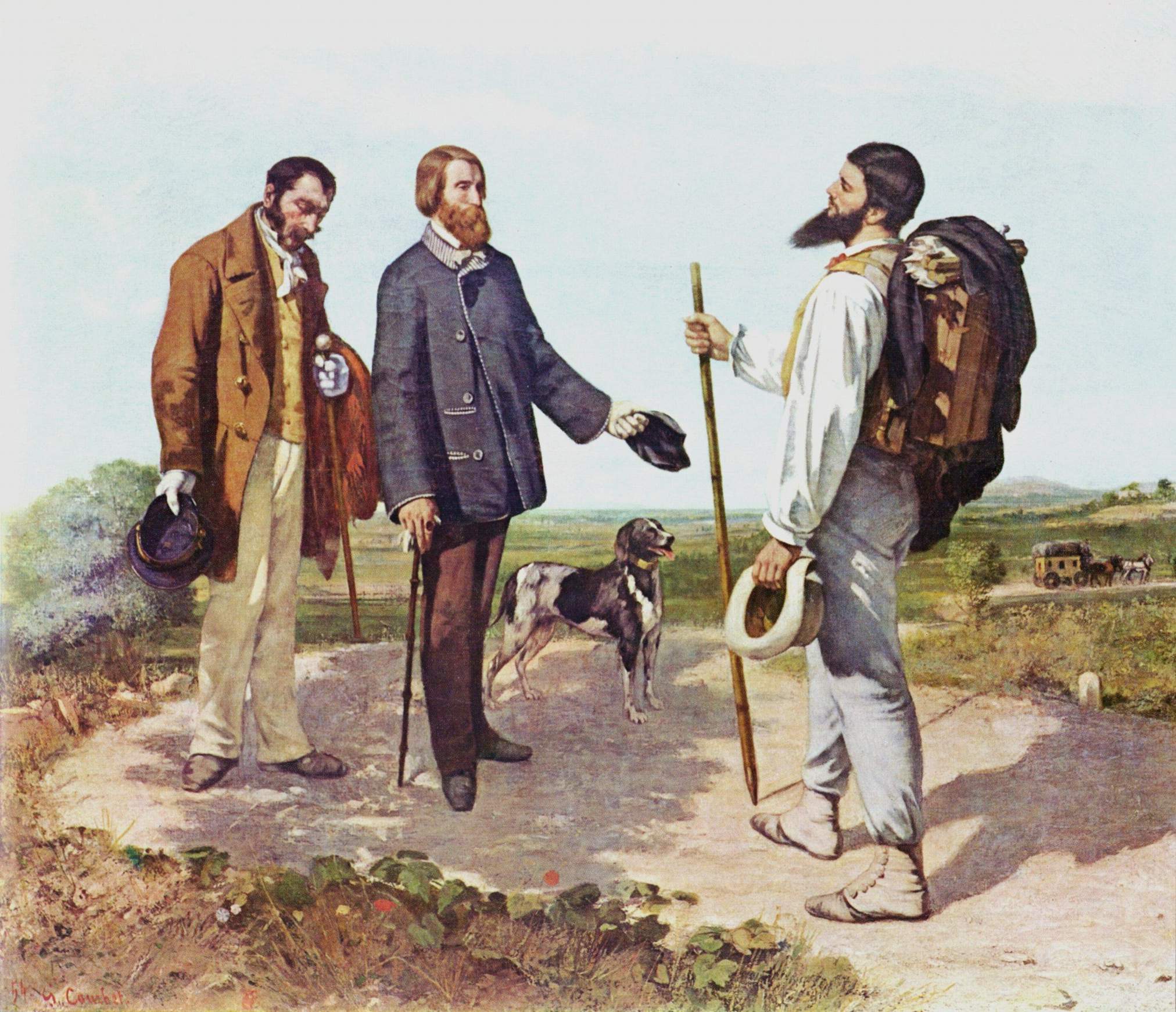 The Meeting (Bonjour Monsieur Courbet), 1854 - Gustave 