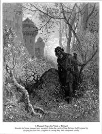 Blondel hears the voice of Richard the Lionheart - Gustave Doré