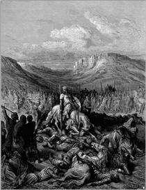 Glorious death of Jacques de Maille Marshal of the temple - Gustave Dore