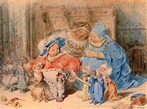 The Childhood of Gargantua - Gustave Doré