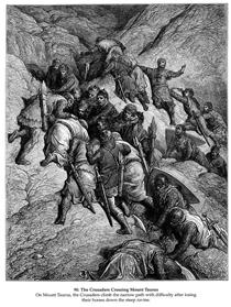 The Crusaders Crossing Mount Taurus - Gustave Doré