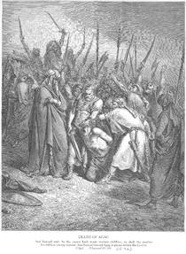 A Morte de Agague - Gustave Doré