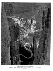 The Descent on The Monster - Gustave Dore