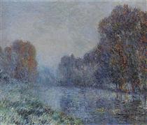 By the Eure River   Hoarfrost - Gustave Loiseau