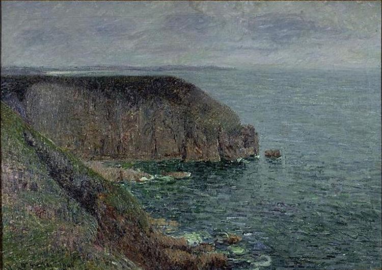 Cliffs in Gray Weather - Gustave Loiseau