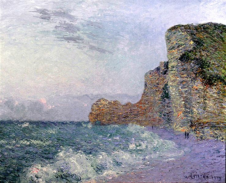 Cliffs in Normandy   Evening, 1909 - Гюстав Луазо