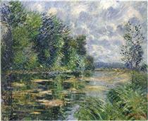 Small Arm of the Seine Near Connelle - Gustave Loiseau