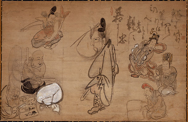 Seven Gods of Good Fortune - Hakuin Ekaku