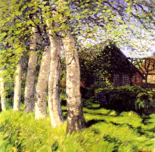 Spring in Worpswede, 1900 - Hans am Ende