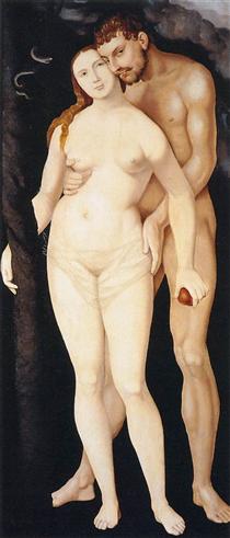 Adán y Eva - Hans Baldung