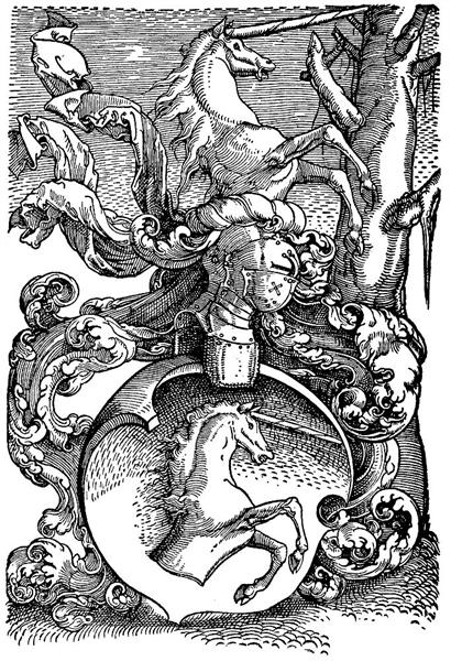 Family coat of arms Baldung, 1530 - Ганс Бальдунг