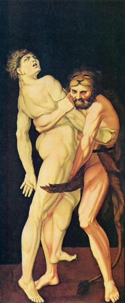 Hercules and Antaeus, 1531 - Ганс Бальдунг