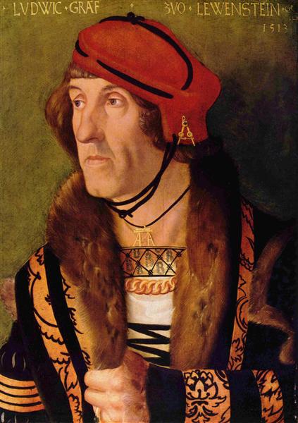 Portrait of Ludwig Graf zu Loewenstein, 1513 - 汉斯·巴尔东·格里恩