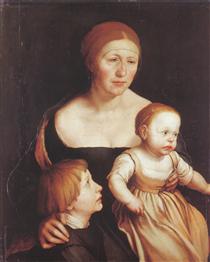 Charity (The Family of the Artist) - Hans Holbein, o Jovem