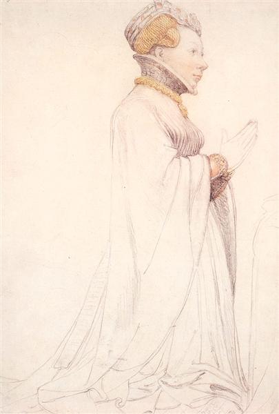 Jeanne de Boulogne, Duchess of Berry, 1524 - Ганс Гольбайн молодший