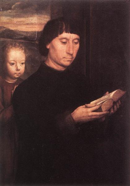 Retrato de um Homem Lendo, c.1485 - Hans Memling
