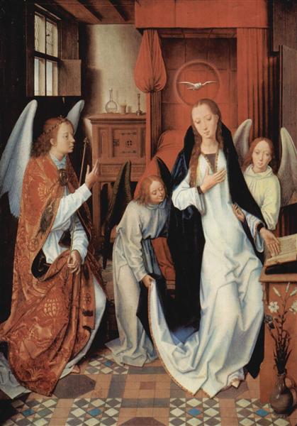 Благовещение, c.1482 - Ганс Мемлинг